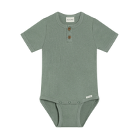 Ribbed Short Sleeve Body Suit