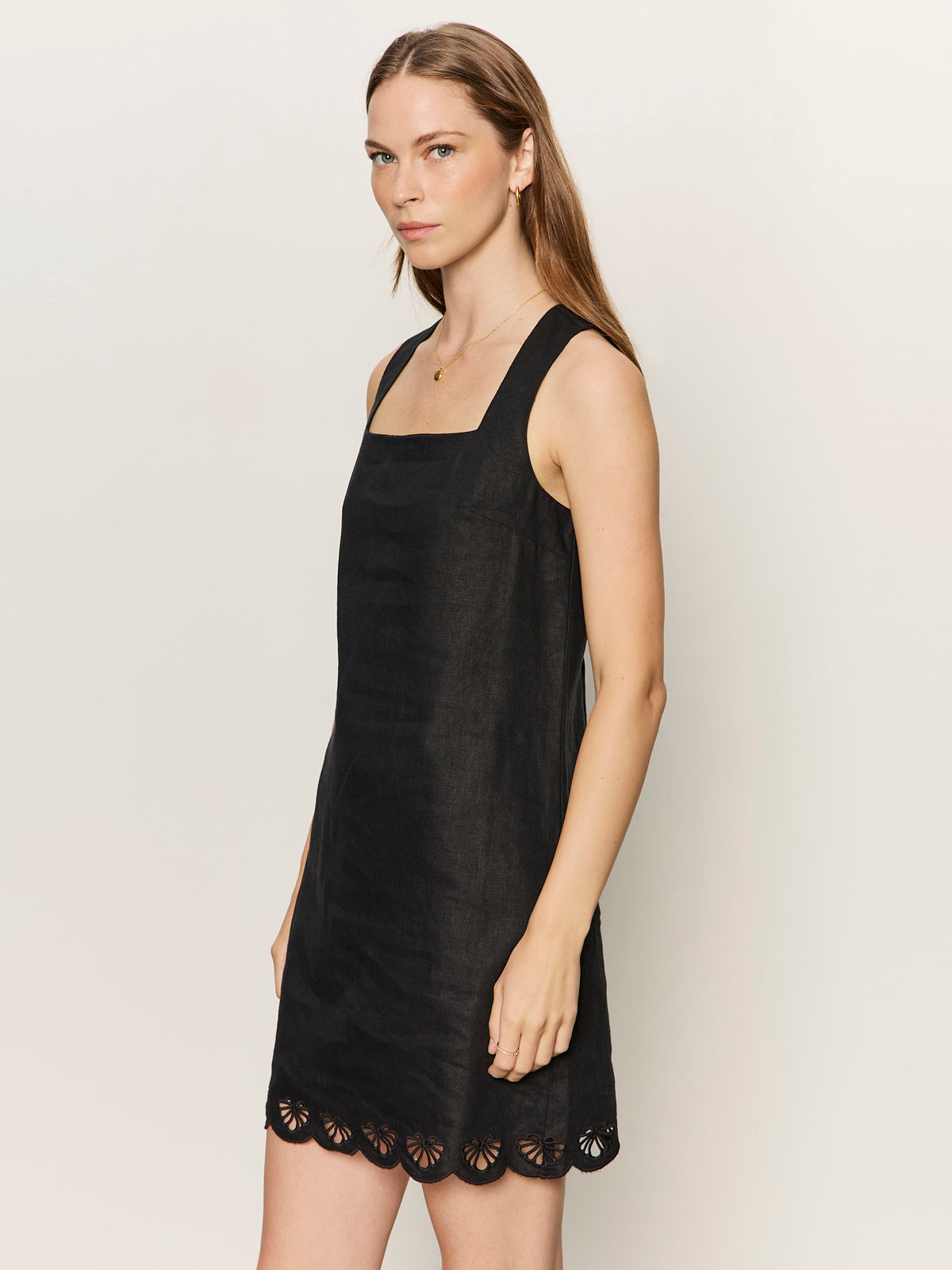 Almost There Linen Dress
