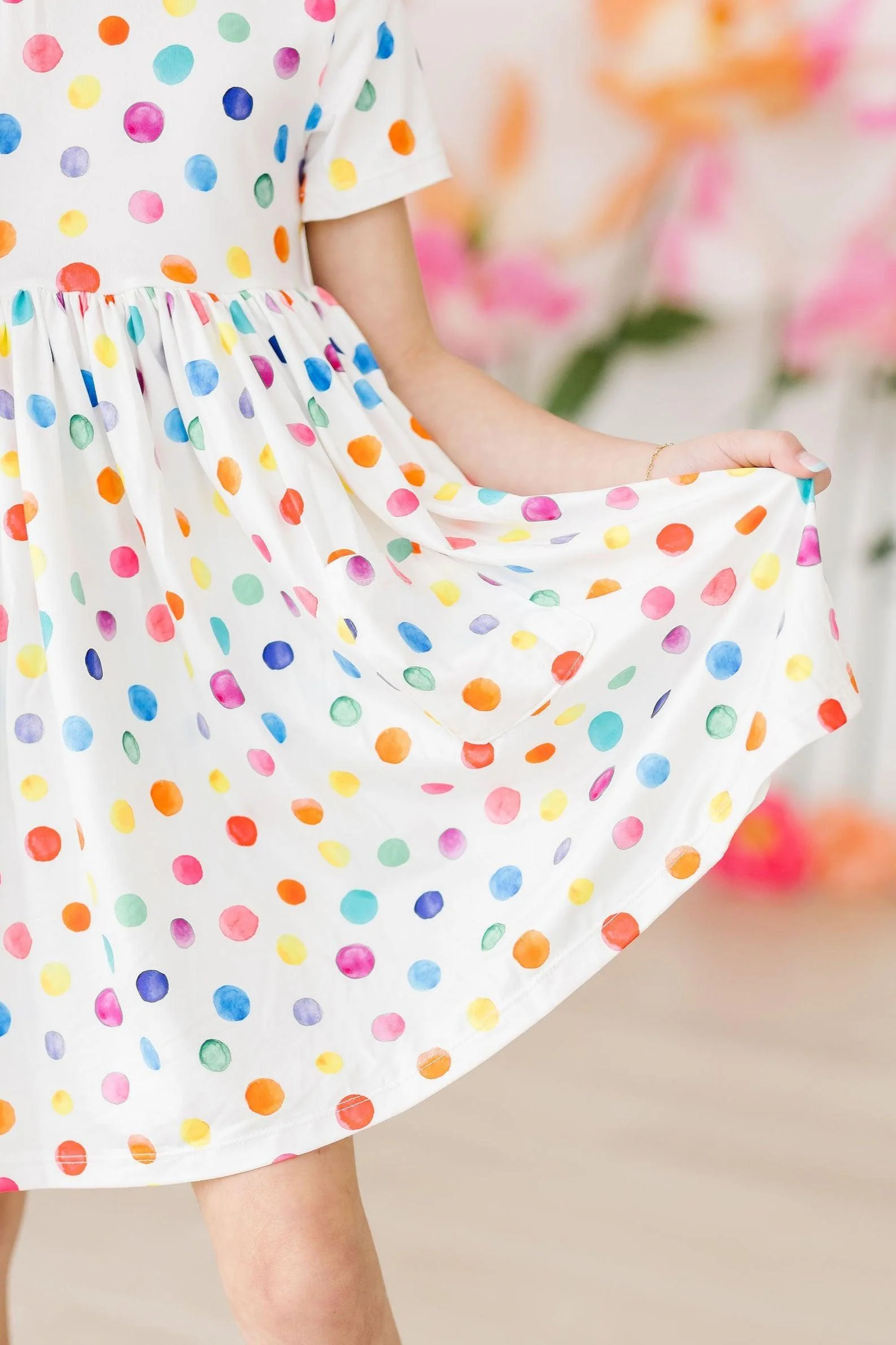 Short Sleeve Pocket Twirl Dress