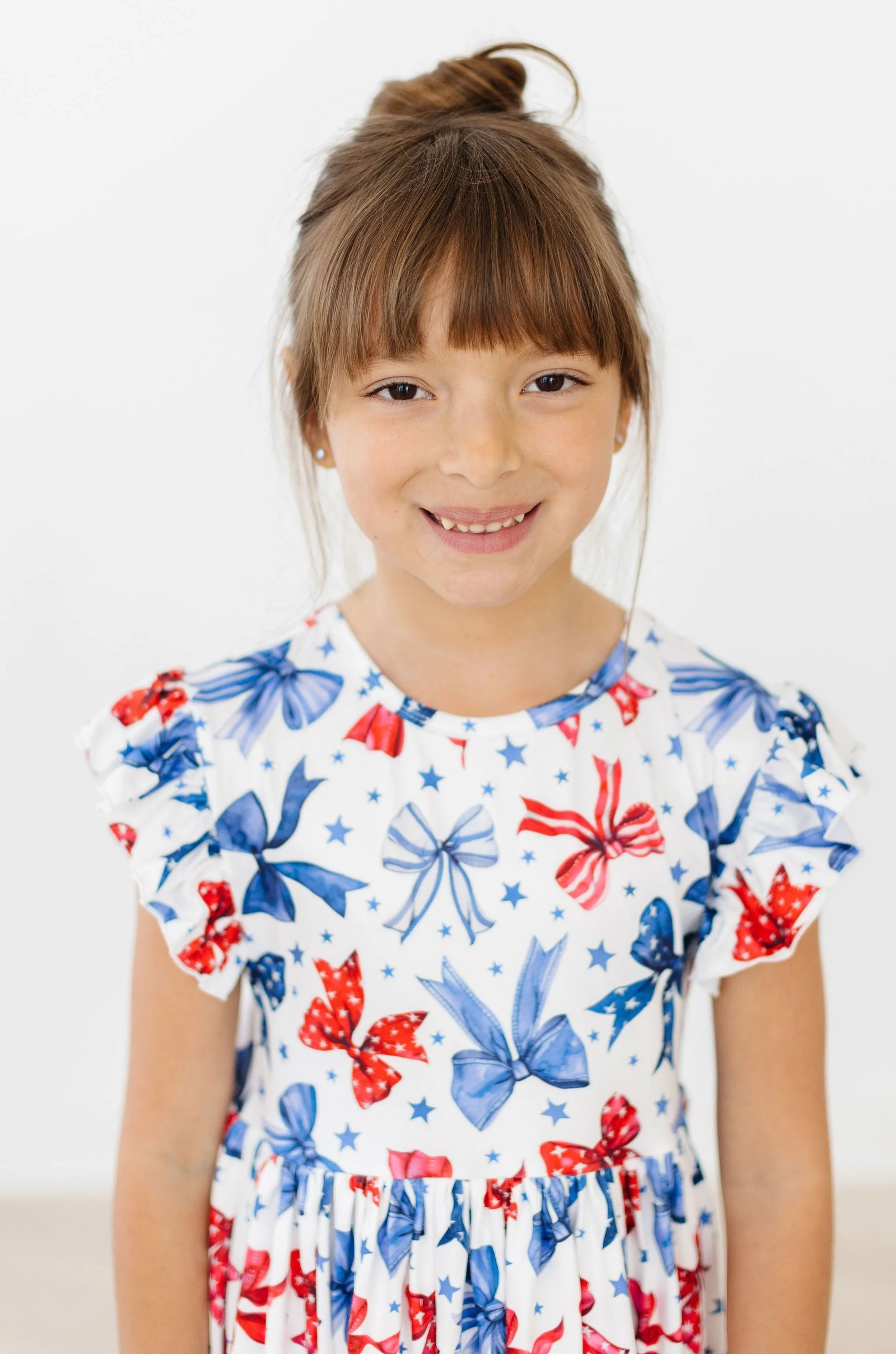 Flutter Sleeve Twirl Dress