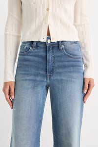 Soft Tech Good Waist Palazzo Ankle Jeans