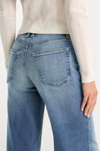 Soft Tech Good Waist Palazzo Ankle Jeans