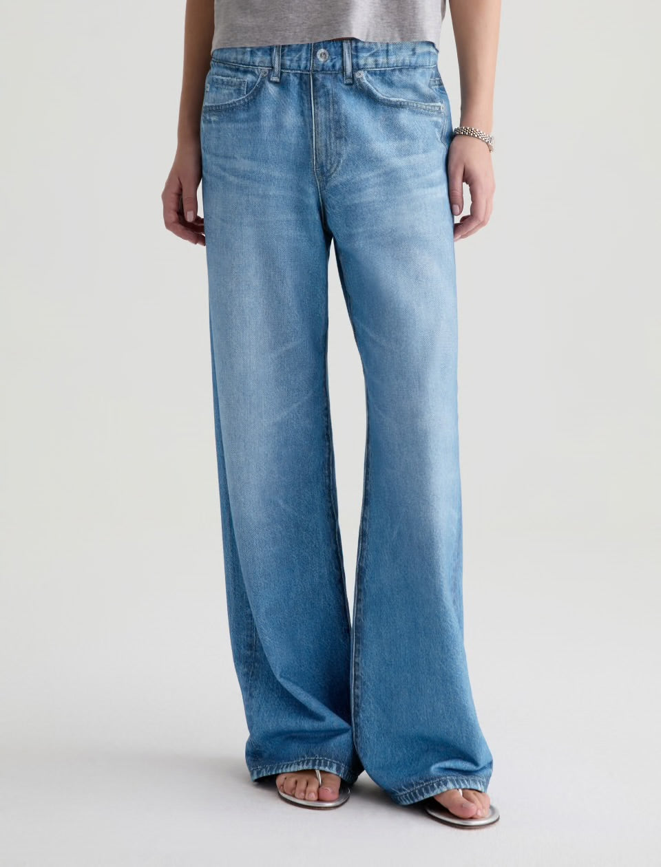 Adria Off-Duty Denim Sweatpant
