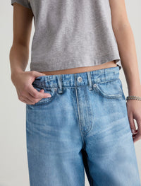 Adria Off-Duty Denim Sweatpant