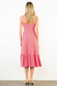 Gingham Bow Midi Dress