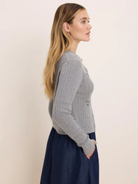 Pointelle Pocket Cardigan