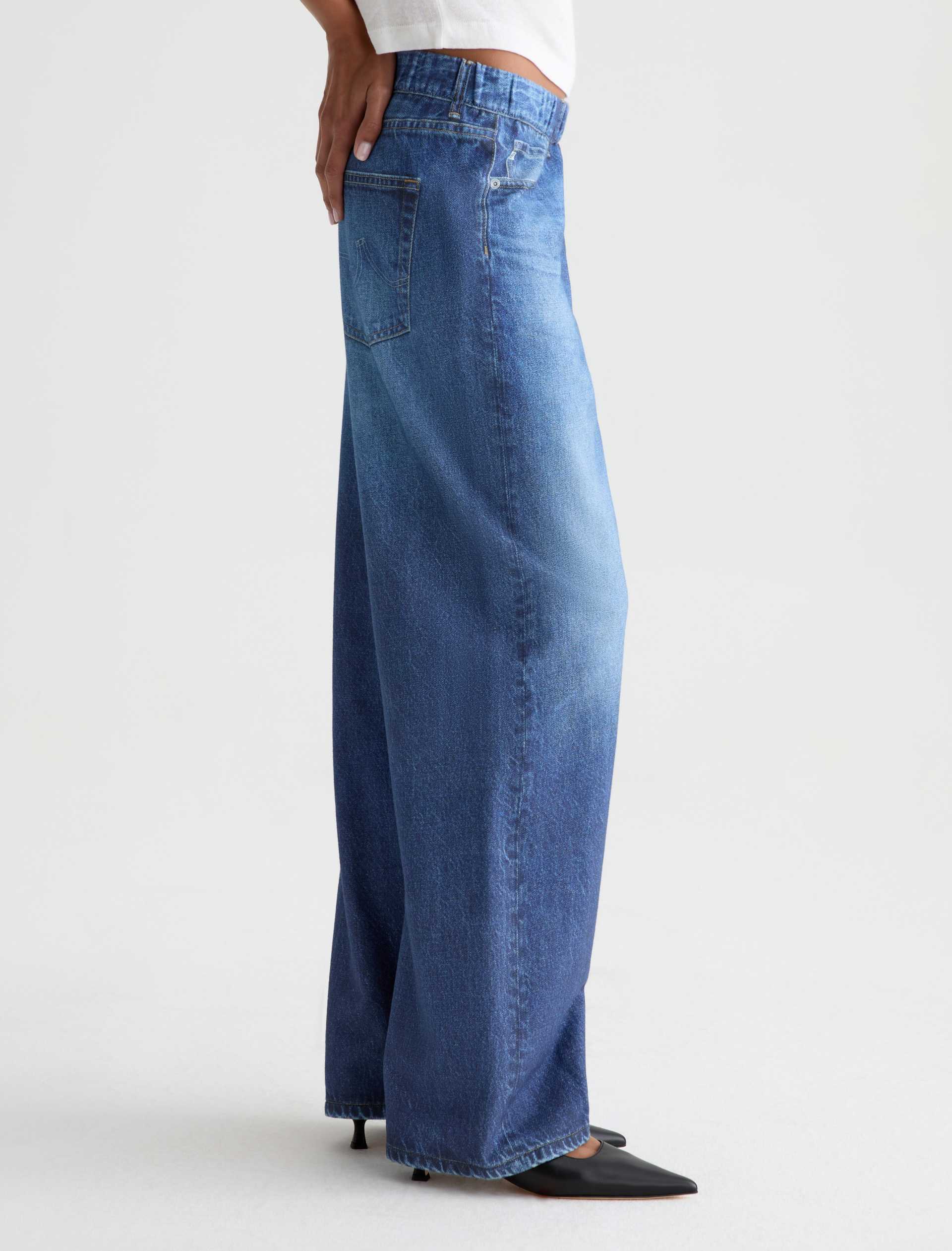 Adria Off-Duty Denim Sweatpant