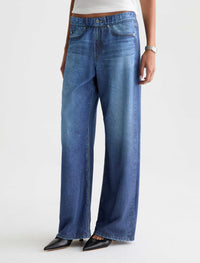 Adria Off-Duty Denim Sweatpant