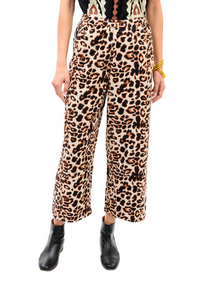 Leopard Barrel Pant