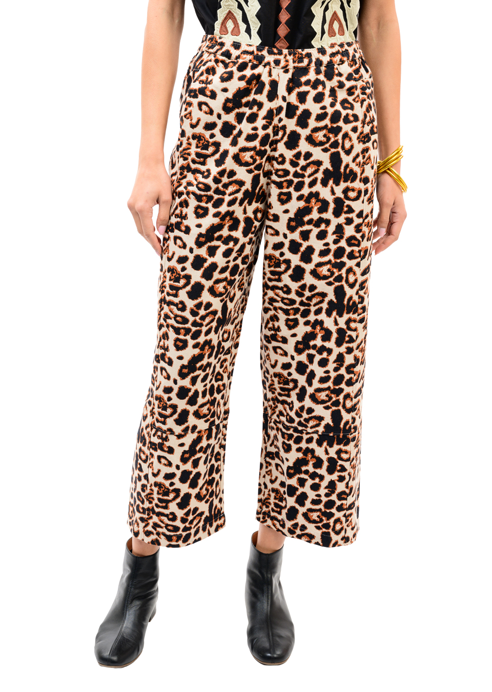 Leopard Barrel Pant