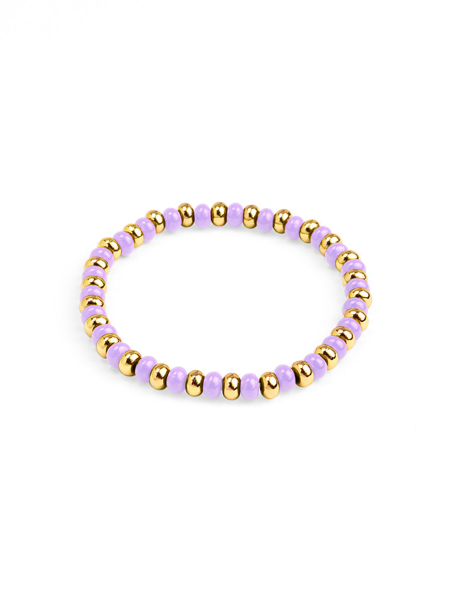 Camille Stretch Bracelet- Lavender