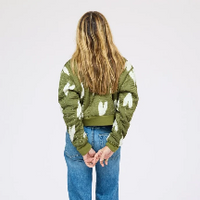 Ikat Heart Bomber