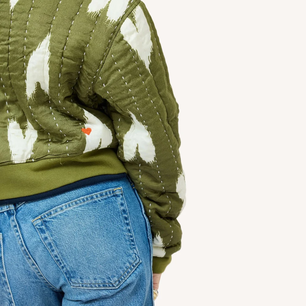 Ikat Heart Bomber
