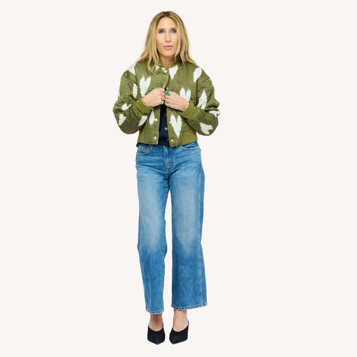 Ikat Heart Bomber