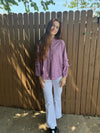 Eyelet Popover Shirt