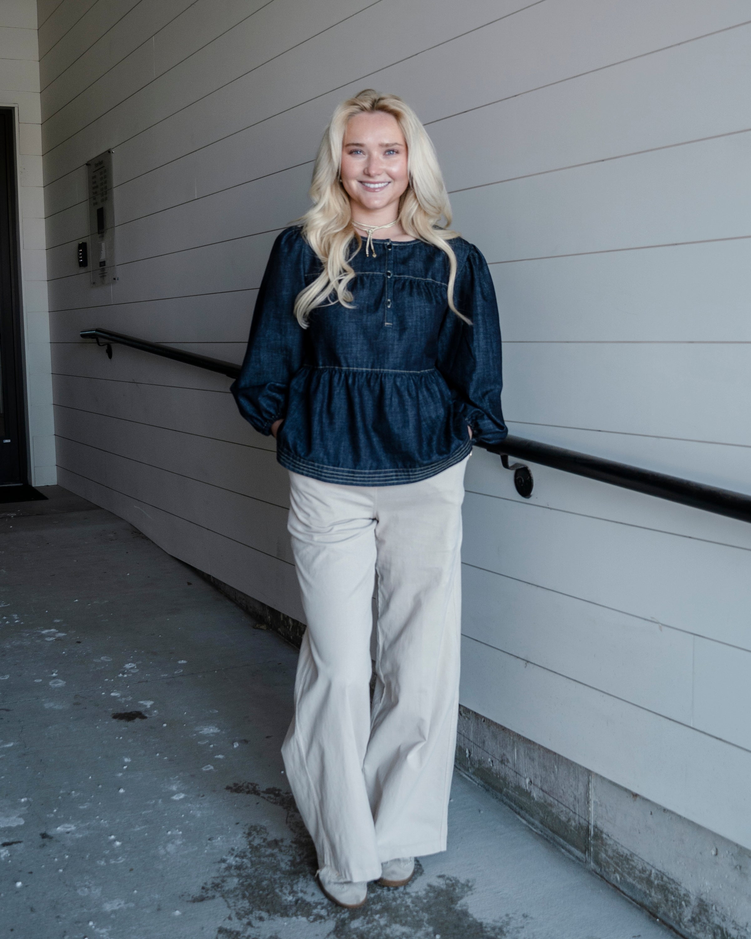 By Your Side Denim Top