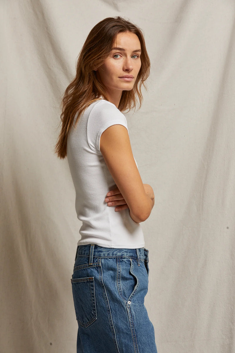 Jude Ribbed Baby Tee