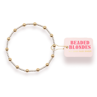 June Bracelet in Silver with Gold