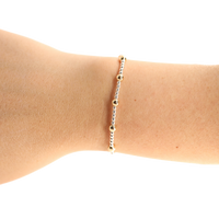 June Bracelet in Silver with Gold