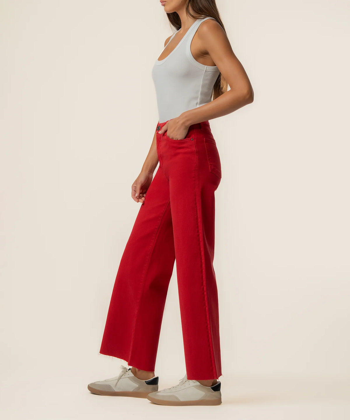 Meg High Rise Fab Ab Wide Leg Jean
