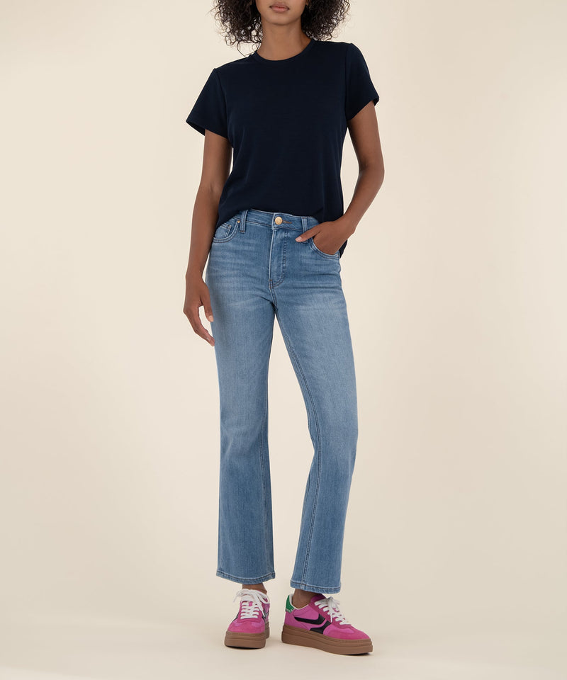 Kelsey High Rise Ankle Flare Jeans
