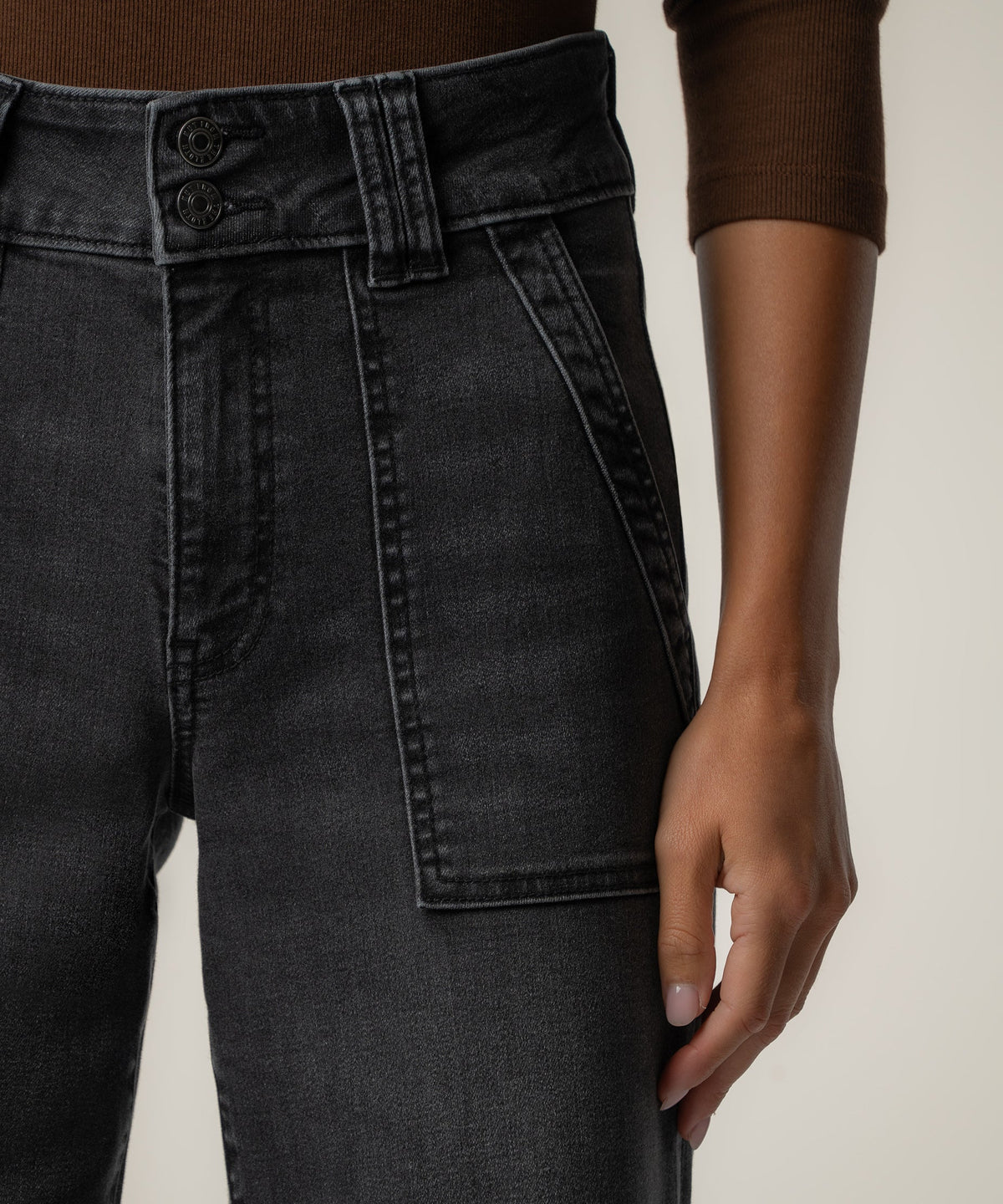 Jodi High Rise Wide Straight Leg
