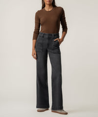 Jodi High Rise Wide Straight Leg