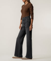 Jodi High Rise Wide Straight Leg