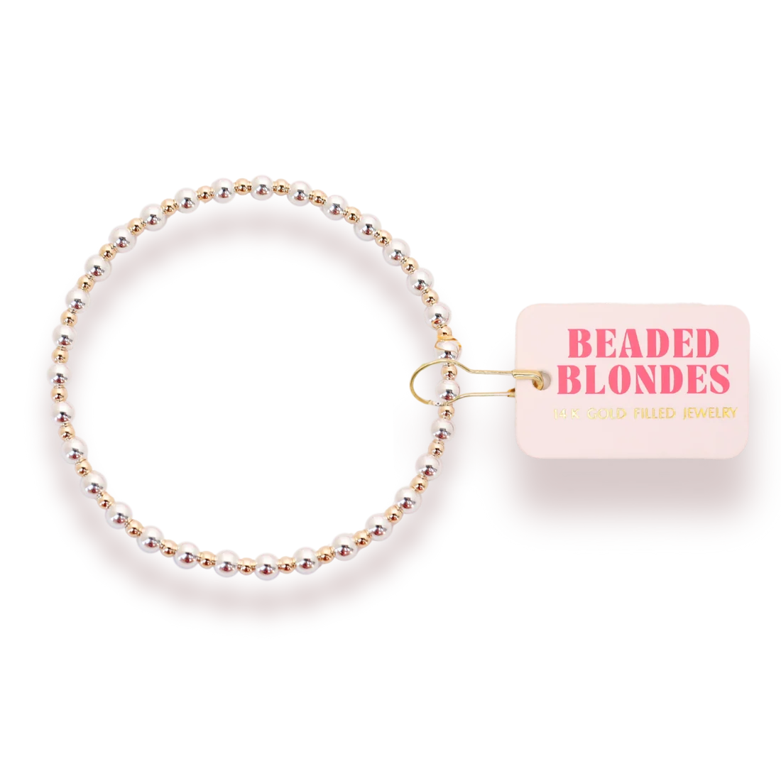 Mini Katy Bracelet in Silver with Gold- Extended