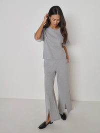Lincoln Front Slit Knit Pant