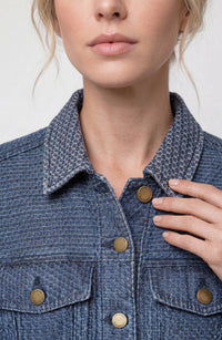 Fit and Flare Trucker Jacket
