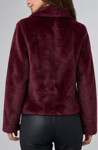 Collared Faux Fur Jacket