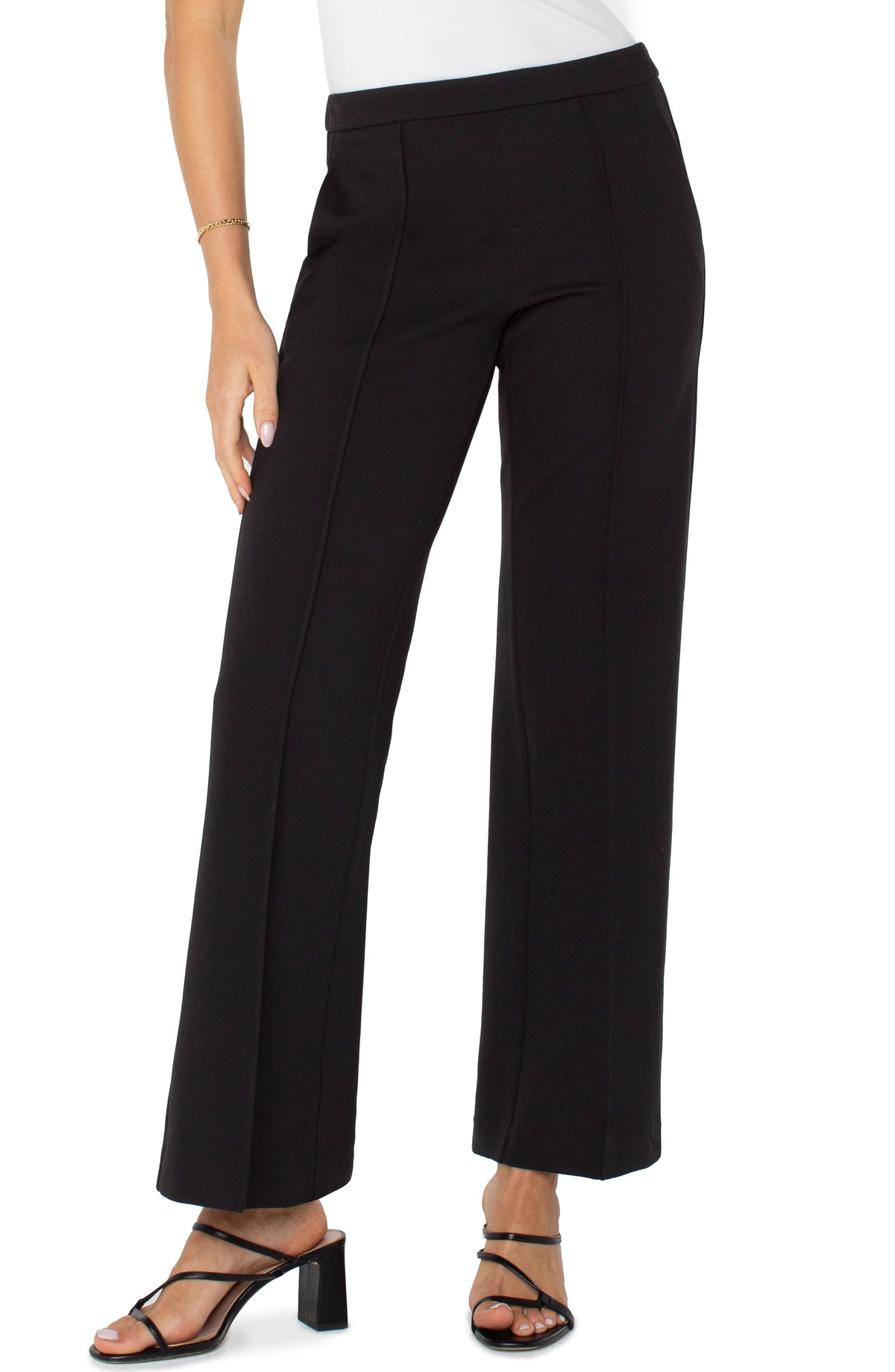 Kayla Wide Leg Pull-on Trouser