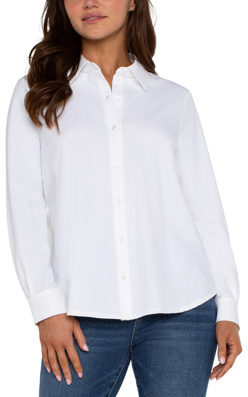 Long Sleeve Button Front Shirt