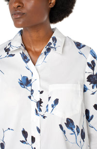 Button Front Woven Shirt