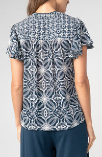 Flutter Sleeve Button Top
