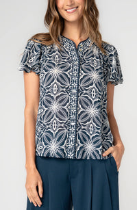 Flutter Sleeve Button Top