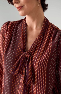 Long Sleeve Woven Blouse