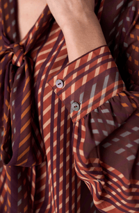 Long Sleeve Woven Blouse