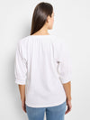 Crinkle Knit Cafe Top