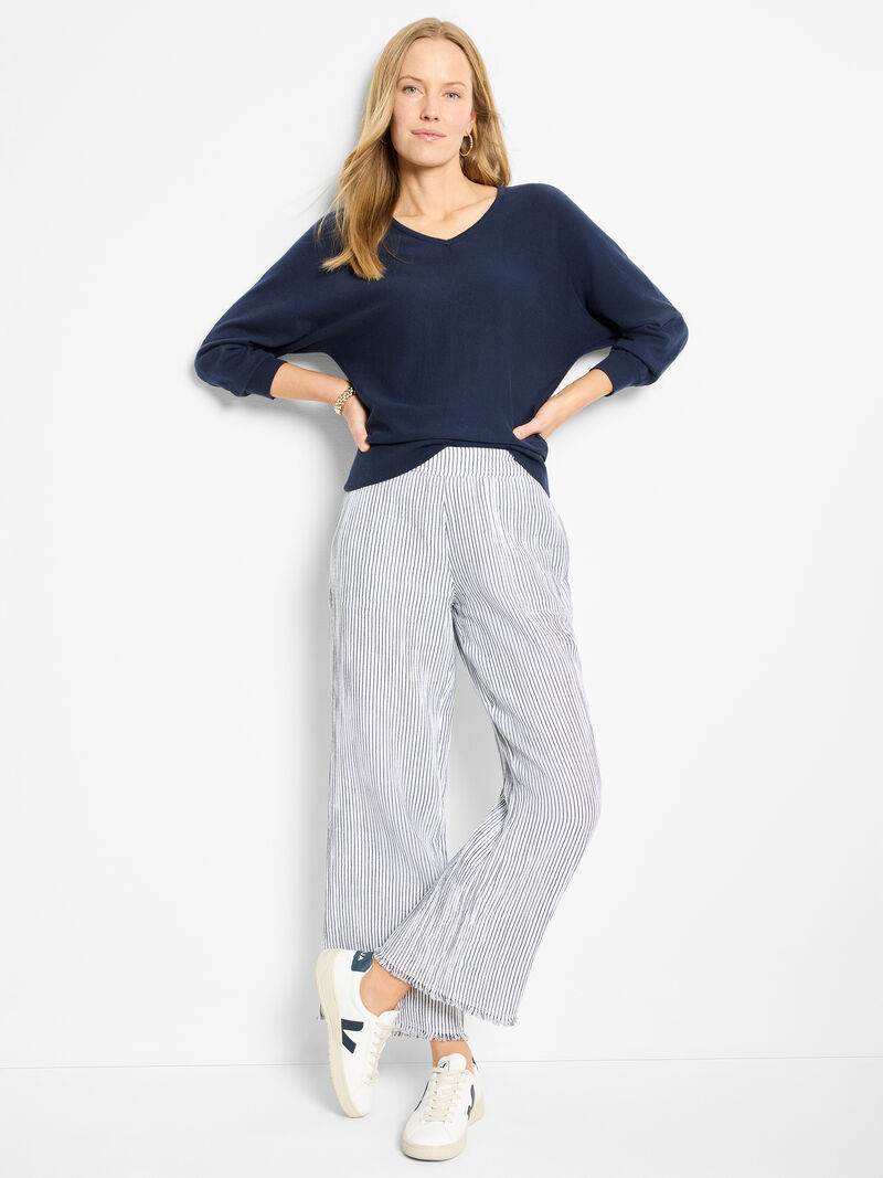 Easy V-Neck Pure Cotton Sweater