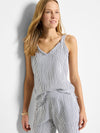 Pinstripe Gauze Tank