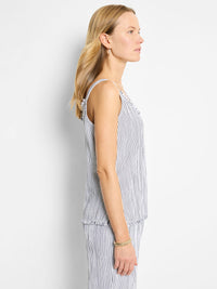 Pinstripe Gauze Tank