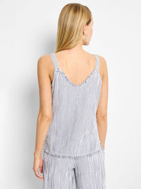 Pinstripe Gauze Tank