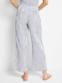 28" Pinstripe Gauze Wide Leg Pant