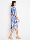 Shibori Stone Belted Dress