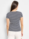 NZT Short Sleeve Scoop Neck Stripe Tee