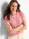 NZT Short Sleeve Scoop Neck Striped Tee