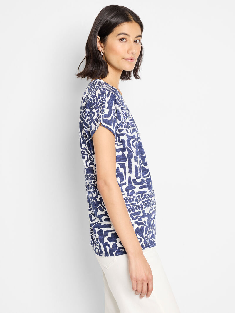 Floret Blues Crew Neck Tee
