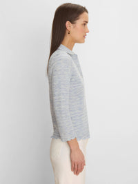 Elbow Sleeve Spacedye Polo